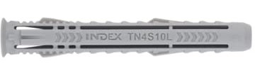 INDEX A PERFECT FIXING - TN4S06 [TN4S] Taco de nylon de 4 segmentos para todo tipo de materiales, Medida 6 x 30 mm, Caja de 100 unidades