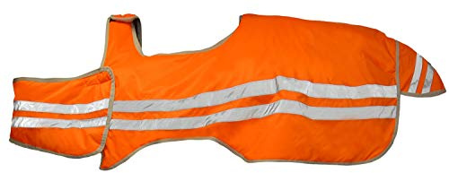 netproshop Reflex Ausreitdecke, Reflektordecke Orange Größe 135 cm oder 165 cm, Auswahl:165