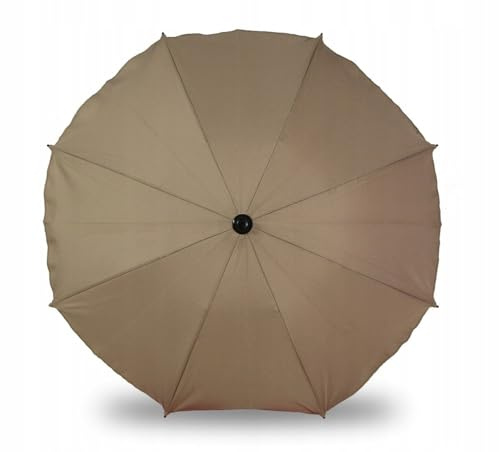 proposed_value Universal Sonnenschirm Regenschirm für Kinderwagen und Sport Buggy, Babywagen Schirm mit Universal Halterung, UV-Schutz50+ Sonnensegel Sonnenschutz (Beige)