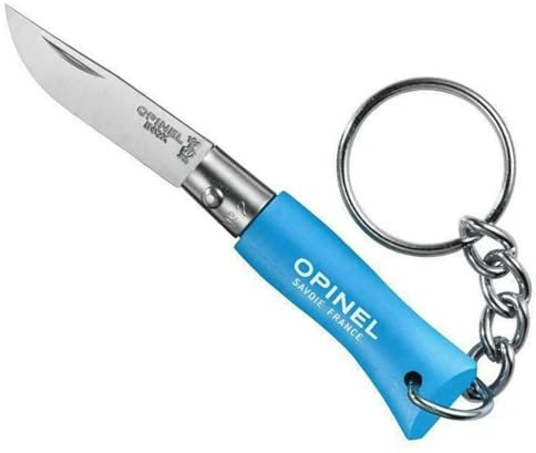 Opinel O002270 Llavero N°02 Azul cian, Cyanblau, 8,3 cm