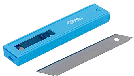 Ferrestock FSKTWR018 dispensador de 10 cuchillas de recambio para cúter de 18mm, afilado de precisión para cortar de forma limpia y profesional cualquier material