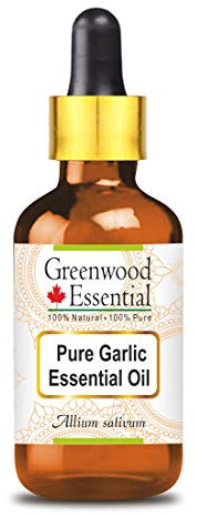 Greenwood Essential Puro Olio Essenziale Di Aglio (Allium sativum) con contagocce in vetro Distillato a vapore 5ml (0.16 oz)
