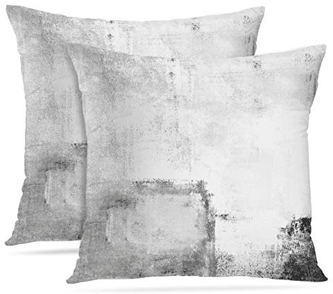 Britimes Dekorative Kissenbezüge mit abstraktem Ölgemälde, für Schlafzimmer, Wohnzimmer, Kissen, Couch, Sofa, 50,8 x 50,8 cm, 2er-Set