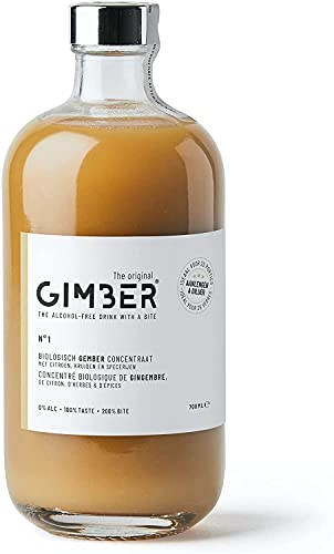GIMBER gingembre bio 500 ml | LA Boisson sans alcool 100% biologique à base de gingembre, citron & épices | Jus de gingembre délicieux premium