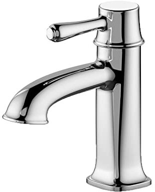 Klobvtt Einhand-Waschtischarmatur, Warm- und Kaltmischventil, Aufsatzwaschtischarmaturen, Einloch-Waschtischarmatur mit Wasserzulaufschlauch (Gold, Dunkel, Silber)