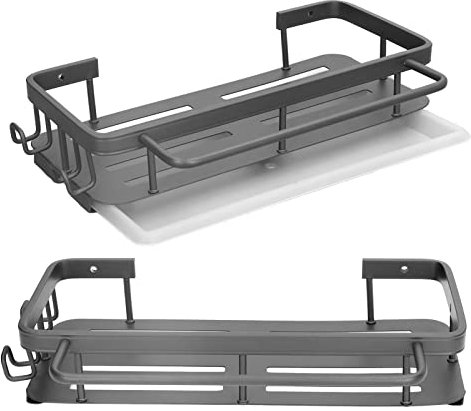 Alvinlite Organisateur D'étagère Adhésive De Salle De Bain, Rangement De Douche, étagère Murale D'évier De Cuisine, étagère De Cuisine sans Trace, égouttoir à Vaisselle pour la Maison