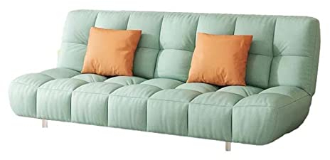 UsmAsk Klappbares Boden-Couch-Bett, gepolsterter Schlafsofa-Stuhl, Schlafsofa mit 3-Gang-Verstellbarer Rückenlehne, Klappstuhl-Bett, für Gästezimmer, Wohnheim oder Büro, grün (grün)