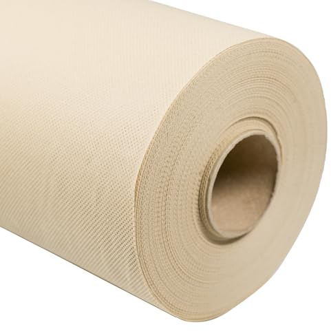 ACESA - Camino de Mesa Tejido No Tejido 0.40x48m | Rollo de Tela para Bodas, Cumpleaños, Bautizos y Comuniones | Tela Multifuncional y Resistente para Decoración y Manualidades | Color Beige