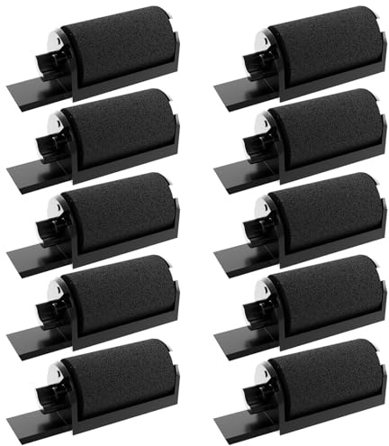 LinkDocs IR-40 Compatible Calculator Printer Ribbon Ink Roller - Black, 10-Pack