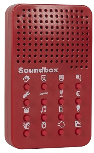 MISTER GADGET, HT0147, Red Sound Effect Box, Perfect for Fun and Creative Soundscapes, Ideal for Parties and Events, Battery Operated