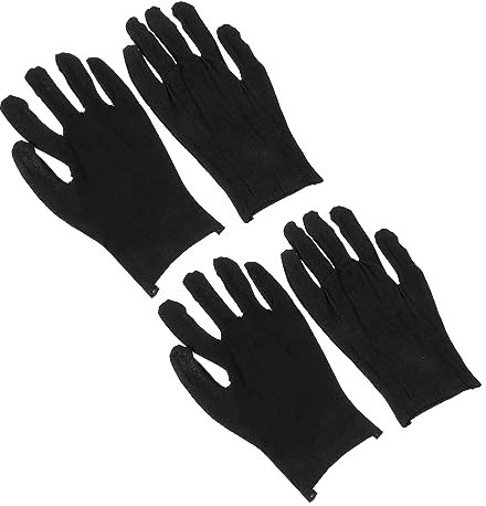 SEWOART 24paare Dicke Schwarze Baumwollhandschuhe Schutz Handschuhe Arbeitshandschuhe Langlebig Atmungsaktiv Für Garten Handwerk Und Schwere Nutzung