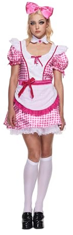 EraSpooky Damen Kostüm zum Aufziehen gruselige Puppe für Erwachsene Halloween Puppenkostüme Party Kostüm