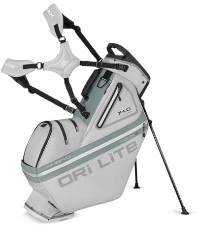 Big Max Dri Lite Hybrid Tour 2 – Wasserfeste Golftasche – Standbag – Silber