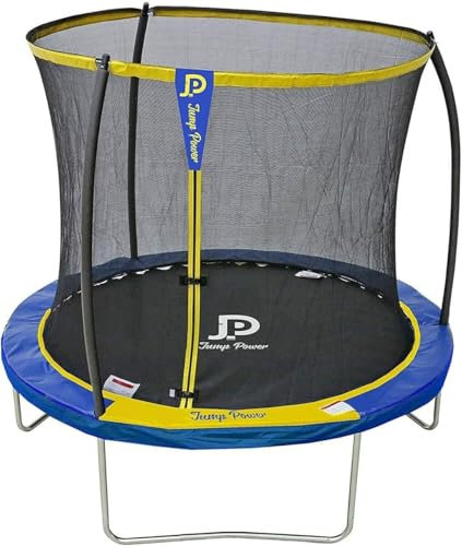 Trampolin Trampolin Trampolin Garten Ø 183/244 Komplettset Sicherheitsnetz Leiter Randabdeckung Für Kinder Erwachsene Rund Sport Freizeit (Ø 244 cm)