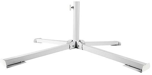 HEMOTON Soporte para Sombrilla De Playa y Jardín Estable Tornillo Ajustable, Base De Acero Cuadrúpedo Plegable para Exteriores, Base De Paraguas Resistente para Patio y Terraza