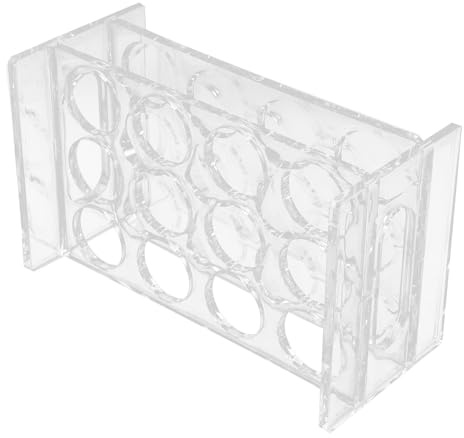 CHICAMPERA Transparent Cup Storage Carrier Slot Acrylic Shot Glass Holder for Bars Pubs and Parties Washable and Reusable Drinkware Display Tray for Home Kitchen Use