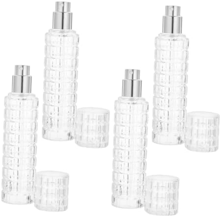 Angoily 4 Pièces Set de Atomiseurs à Cocktails Verre Cristal Pulvérisateur Précis de Bitters Amers pour Bar Spray Étanche pour Absinthe et Vermouth Accessoire Essentiel pour Cocktails