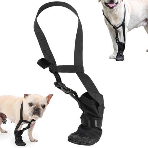 Dog Paws Recovery Shoe,Hundeschuhe zur Erholung,Hundeschuhe Pfotenschutz,Haustierwunden Verhindern Lecken,Atmungsaktiv,Weich,Nässe Und Infektion,Waschbar Und Wasserdicht Für Pet Verletzung Recovery,XL