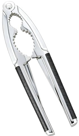 Nussknacker, Nussknacker Walnüsse, Mit Griff Rutschfestem Walnuss Knacker | Hochwertiger Edelstahl Multifunktionaler Nußknacker, Haselnussknacker, Walnussknacker, Metall Knacken für Alle Nüssen