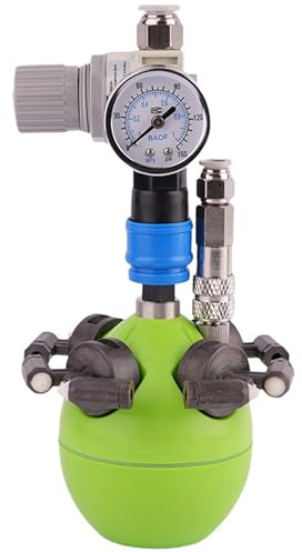Humidificador industrial de niebla seca,humidificador de vapor de gasificación industrial 7-13L/H con 4 salidas de niebla, presión ajustable, reducción de polvo y antiestático, hasta 100㎡(13L/H)