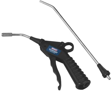 Sealey Sa914 Air Blow Gun with Safety Nozzle and 2 Extensions