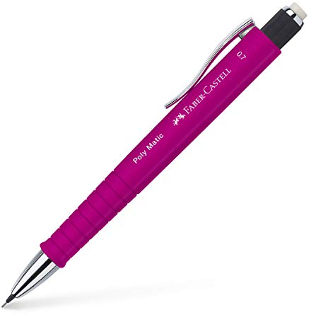 Faber-Castell 133328 - Druckbleistift Poly Matic, 0,7 mm, pink
