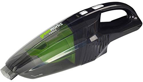 Greenworks Aspirateur à Main à Batterie G24HV (Système Li-Ion 24 V à 2 Vitesses et 2 Filtres pour une Utilisation en Milieu Humide et Sec sans Batterie ni Chargeur)