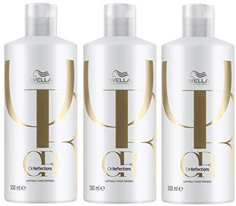 3er Luminous Reveal Shampoo Oil Reflections Wella Professionals auf Öl-Basis 500 ml