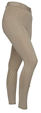 Shires Aubrion Albany Womens Horse Riding Tights - in Beige Exexsm, Beige