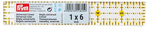 Prym 611645 Universal-Lineal 1 x 6 inch, Omnigrid, transparent