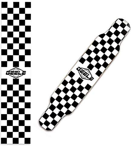 Elektro-Skateboard / Longboard / Tanzbrett für Sport / Outdoor, 119,2 x 25,4 cm, doppeltes Wippbrett, wasserdicht, Diamant-Griptape, Aufkleber / Schleifpapier (quadratisch)