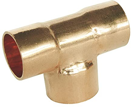 SOMATHERM FOR YOU, Té réduit cuivre à souder triple femelle pour tube Ø22-14-22 - Raccord plomberie pour eau chaude et froide - Sachet de 1 pièce - Installation facile
