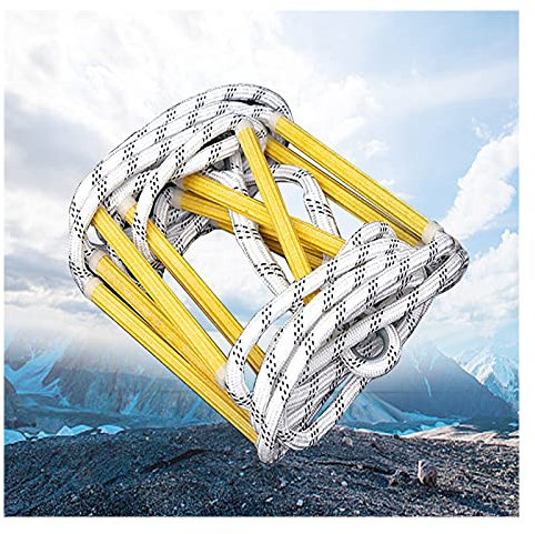 ZXCVBAS Rope Ladder,Safety Rope Ladder,Emergency Ladders,Fire Ladders,Emergency Fire Escape Ladder Rope - Flame Resistant Safety Evacuation Ladder - Sturdy And Strong,18m/59.05ft