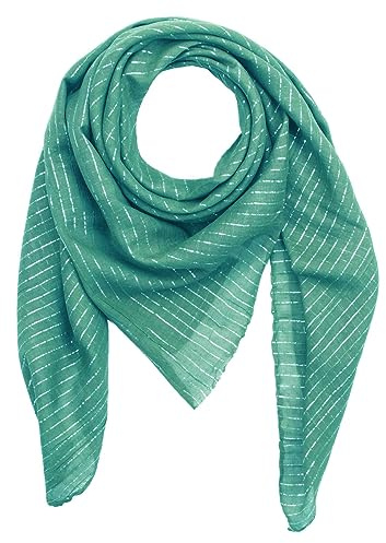 Superfreak® Baumwolltuch mit Silber Lurex - Tuch - Schal - 100x100 cm - 100% Baumwolle