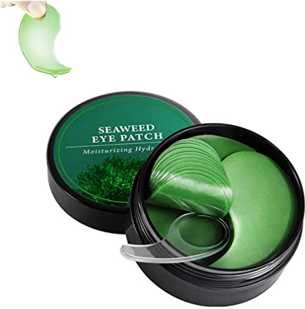 Seaweed Tightening Eye Mask, Seaweed Eye Masks For Dark Circles And Puffiness, Seaweed Tightening Eye Mask For Men And Women, Reduce Wrinkles Under Eye Bags, Collagen Crystal Eye Mask (1 box)