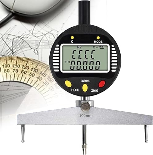 DPLWJPP Digitales Radius-Messgerät,Elektronisches Radius-Messgerät Innen Und Außen,5–700 Mm Radiusbereich,Für Mechanische Teile,Holzformen
