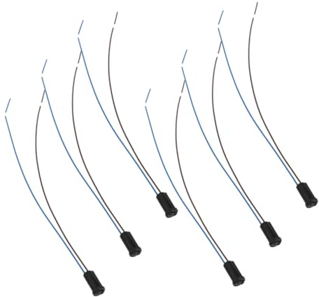 HOMSFOU 6 Stk Lampendraht Led-buchsen G4-mini-glühbirnenfassung Sockel Der Glühbirne Fassung Für Lampensockel G4-lampenfassungen Fassung Für Lampenfassung Lampenhalter Black Plastik