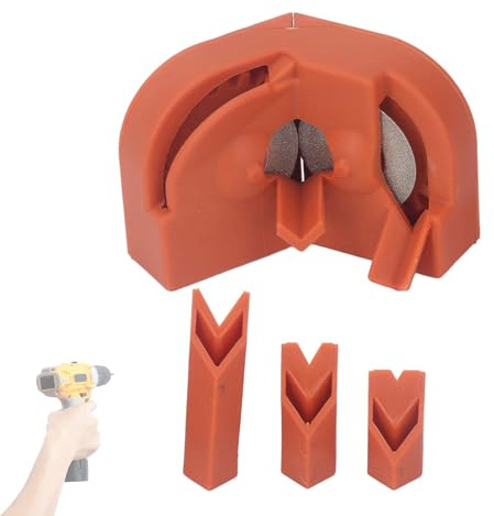 lvifloae Affûteur de forets polyvalent, nouvel affûteur de forets pour tous les forets, outil d'affûtage de forets avec 2 meules, affûteur de forets portable pour HSS Carb