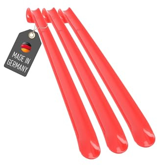 Lantelme Schuhanzieher 50cm 3 Stück mit Farbauswahl Kunststoff Schuhlöffel Xl Lang und stabil