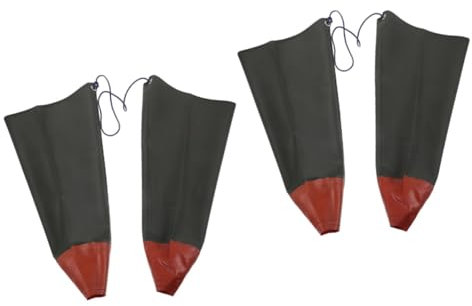 Gatuida 2pairs Long Rubber Gardening Gloves Elbow Work Gloves for Fishing Maintenance