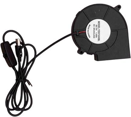 Hrtyvhin Ventilador USB de 5 V de bajo consumo para barbacoa y refrigeración por impresora 3D, rodamiento de bolas de 3600 rpm, eficiente división del calor