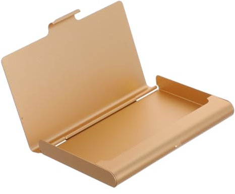 Uonlytech Aluminiumlegierung Visitenkartenhalter Tragbare Kartenetui Für Kreditkarten Und Visitenkarten Für Büro Und Unterwegs
