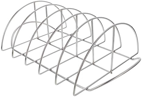 VICASKY Rippchenhalter Für Grill BBQ Rib Rack Verschleißfester Rippchenständer Praktisches Grillzubehör Aus Hochwertigem Material