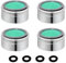 4pcs Sehr Wassersparend Strahlregler, 24 mm Kupferschalen-Bubbler, Anti-Kalk-Wasserfilter Wasserhahnzubehör, Messing Verchromt, Energieeffizienter Wasserdurchflussregler Für Küche Und Bad