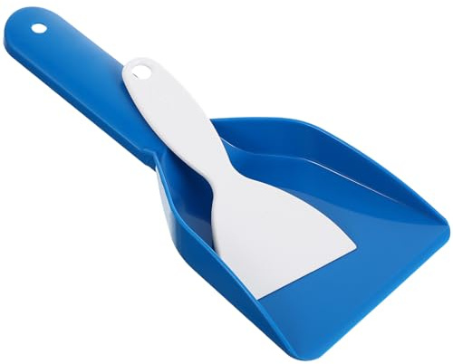 Luxshiny Lot De 2 Pelles à Glace en Plastique pour Réfrigérateur Et Congélateur, Grand Et Moyen Modèles, Déneigeur Ergonomique Antidérapant, Outil De Nettoyage pour Vitres Et Surfaces Froides