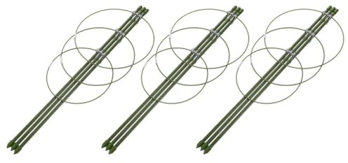 Toddmomy 3 Juegos Soporte para Plantas Trepadoras de Jaulas de Flores Ajustables de Soporte Duradero para Plantas de Jardín y Interior para Rosales Guisantes