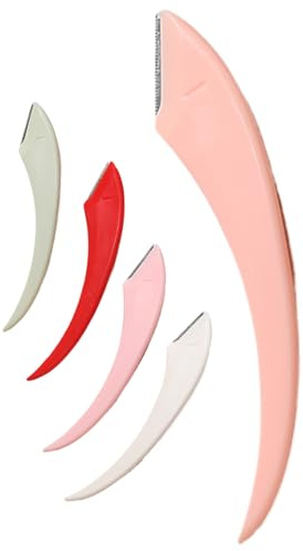 Huxibai Perfilador De Cejas - Juego de 5 Unidades Recortadora Manual de de Cejas Unisex,Herramienta de Belleza Portátil para Hombres y Mujeres Uso Diario Fácil y Viajes