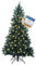 XENOTEC Premium Weihnachtsbaum 180cm – helles Licht – künstlicher Weihnachtsbaum – mit 222 LEDs – unechter Tannenbaum - PE-Weihnachtsbaum