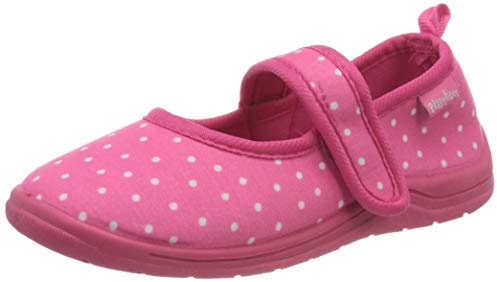 Playshoes Punkte, Unisex-Kinder Niedrige Hausschuhe, Pink (pink 18), 24/25 EU (7.5 Child UK)