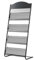 TUKA-i-AKUT Support de Sol Présentoir à Revues, 4 Compartiments Support sur Pied, à Littérature Livres Journaux Brochures Magazines et Prospectus, Porte-revues en Acier, 40x29x146CM TKD8687